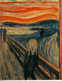 Edvard Munch, The Scream, early example of Expressionism