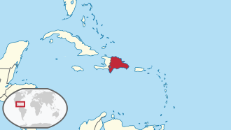 Location of Dominikana Respublikasi