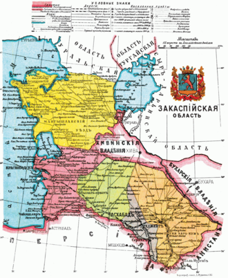 Kaspiyorti viloyati xaritada