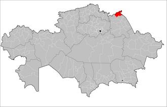 Jelezin tumani xaritada