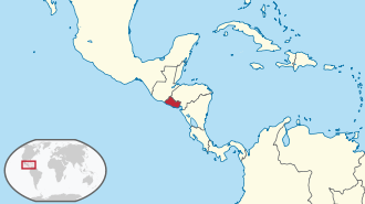 Location of El Salvador