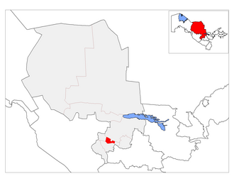 Navbahor tumani xaritada