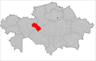 Irgʻiz tumani xaritada