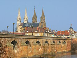 Skyline of Moulins