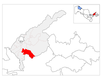 Piskent tumani xaritada