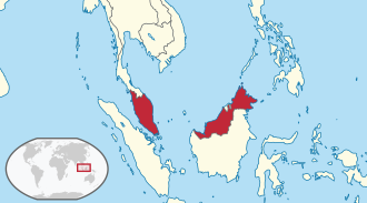 Location of Malayziya