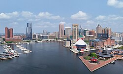 Skyline of City of Baltimore