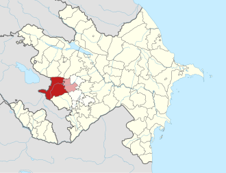Kalbajar tumani xaritada
