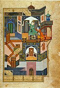 Yusuf va Zulayho. Temuriylar davridagi Boʻston” nusxasidan Behzod miniatyurasi. Hirot, 1488. Misr milliy kutubxonasi