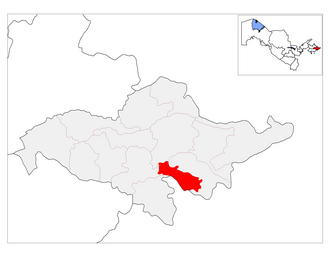 Buloqboshi tumani xaritada