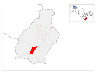 Qiziriq tumani xaritada