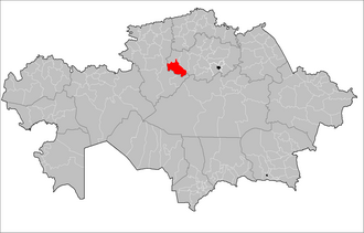 Yorqayin tumani xaritada