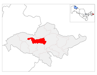 Oltinkoʻl tumani xaritada