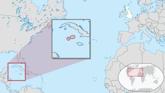Location of Kayman orollari