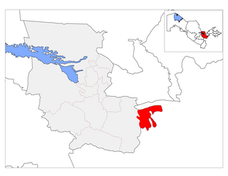 Yangiobod tumani xaritada
