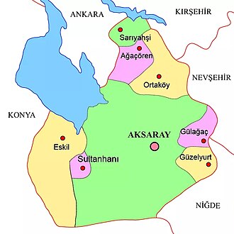 Aksaray xaritada
