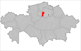 Otbosar tumani xaritada