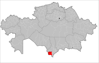 Chordara tumani xaritada