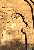 Blind polylobed arch at the Fatimid gate of Bab Zuweila, Cairo, Egypt (1087-1092)