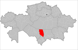 Sozaq tumani xaritada